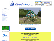 Tablet Screenshot of cityofshoreacres.us